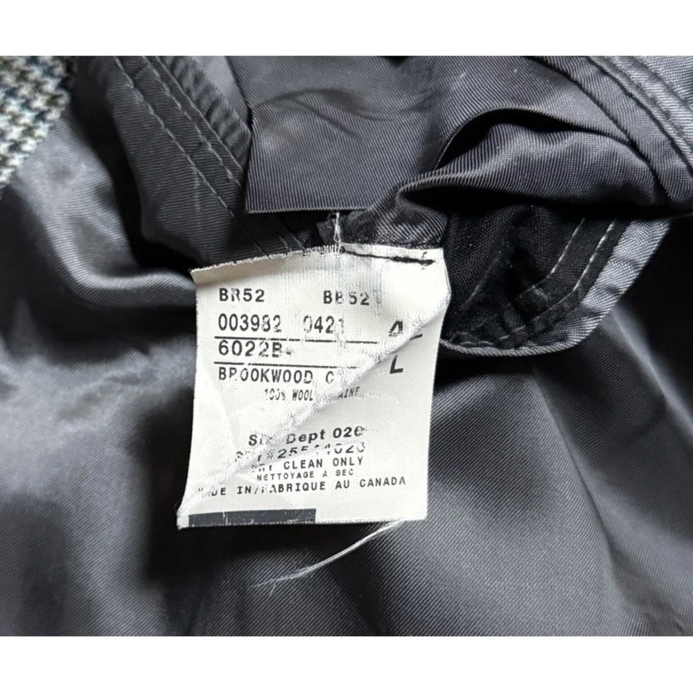 Brooks Brothers 43L Green Gingham Check Fitzgerald Blazer Sport Coat Suit Jacket